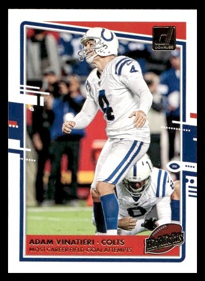 2020 Donruss #H-AV Adam Vinatieri Indianapolis Colts
