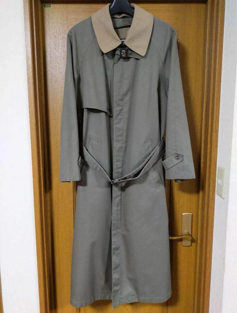 Trench coat Christian Dior gris doublure laine ceinturée occasion