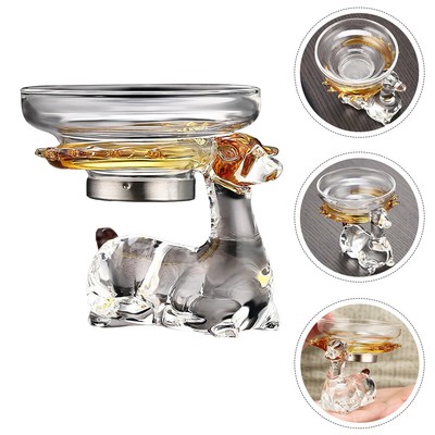Glas Tee Filter Infuser Tee Blatt Sieb Rack Tee Cha Hai Serving Pitcher