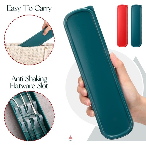 2 Sets Travel Cutlery Set 18/8 Stainless Steel Cutlery 6 Pcs Reusable Utensil... - Picture 5 of 7