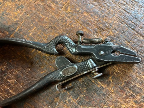 Rare Antique Garantoska Saw Set Tooth setting Tool. Cast Iron Made in Germany - Foto 2 di 10