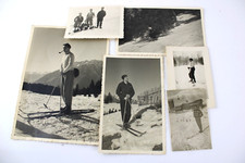 Lotto 6 foto d'epoca SAN VIGILIO Sci Neve Montagna Bianco e Nero Fotografie
