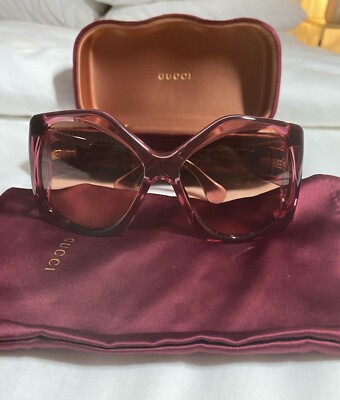 NEW GUCCI GG0875S 003 OVERSIZED BURGUNDY SUNGLASSES GUCCI GG 0875S $_12.JPG?set_id=880000500F main image 4