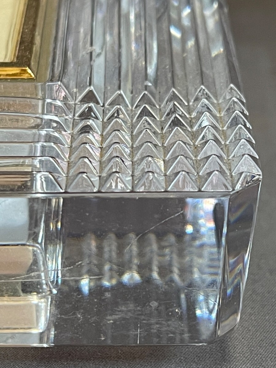 Vintage Sasaki Japan 1970s Modern Crystal Quartz Clock! Hard to