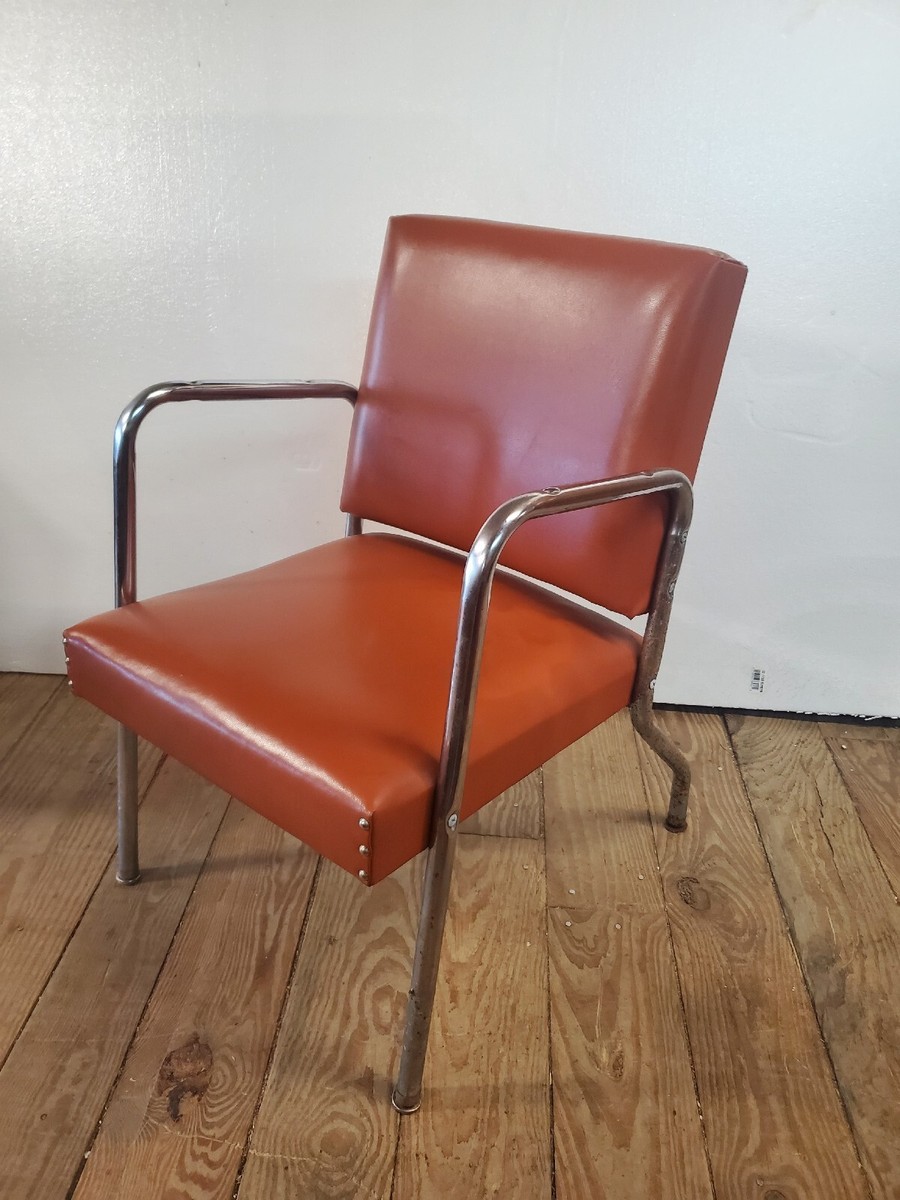 Vintage Jeffco Inc MCM Orange Vinyl Chair | eBay Vintage Jeffco Inc MCM Orange Vinyl Chair | eBay