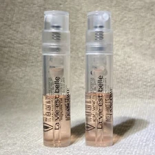 2x Lancome La Vie Est Belle L’eau de Parfum Sample Sprays .04oz, 1.2ml Each NWOB