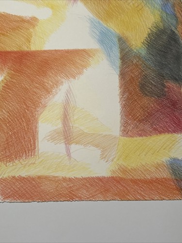 VINTAGE ABSTRACT DRAWING MASTERFUL MODERNIST IMPORTANT WOMAN CUBISM RICHEDA RARE - Picture 14 of 17