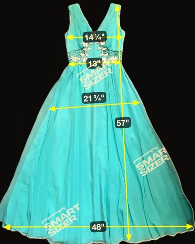 Vtg Mike Benet Aqua 60s Formal Beaded Chiffon Layer Goddess Gown Dress Minor TLC - Picture 5 of 22