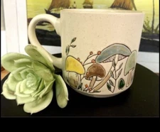 A New Mushroom Ceramic Mug Morel Valley Cottage Style Spectrum Designz