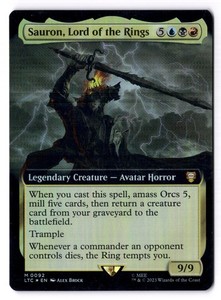 Sauron Lord of the Rings Card | eBay