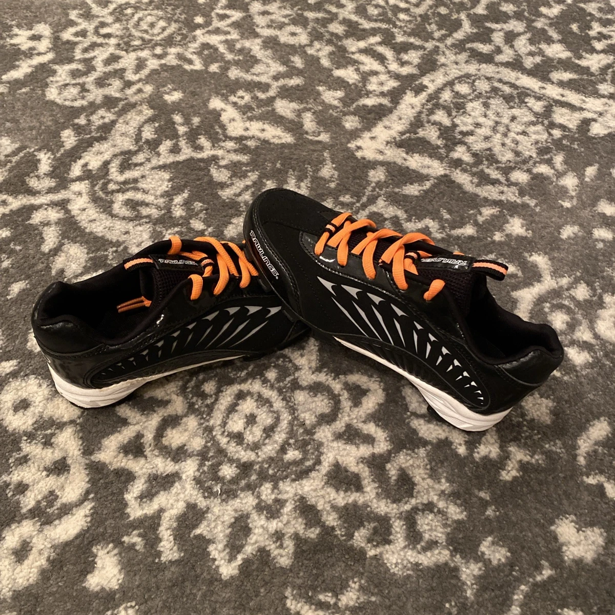 Crampons Baseball Rawlings Deuce – Noir, Taille 4.5, Garçons (jeunesse)