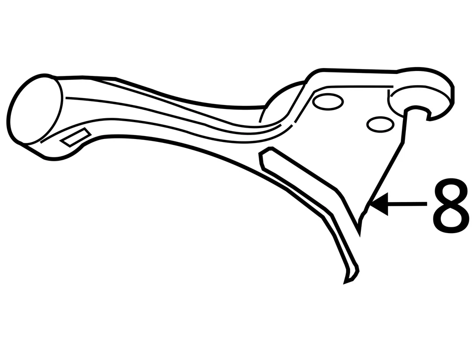 Dodge Dakota 2005-2011 pasajero brazo de control inferior delantero fabricante original NO3UT Foto 3 de 3