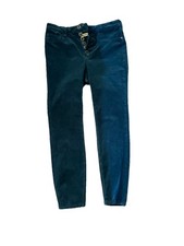 Anthropologie Pilcro Corduroy Pants Blue Green High Rise Skinny Size 29 Soft EUC