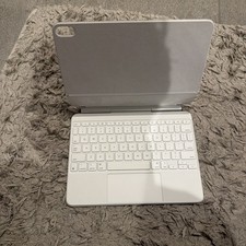 Apple Magic Keyboard Folio for iPad - White Keyboard Folio Case, gently used