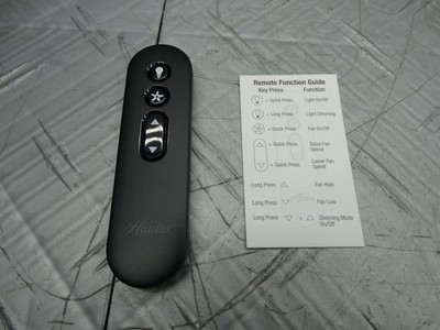 Remote Control for Hunter Agnew 52in LED Indoor Brushed Nickel Ceiling Fan