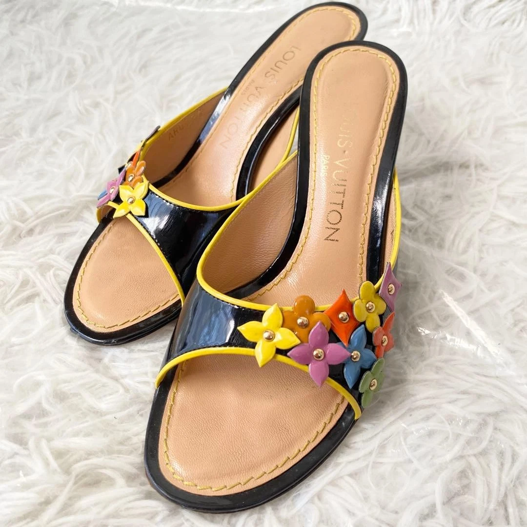 Louis Vuitton Women's Flip Flop Upper Leather Sandals for sale | eBay
