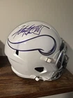 Adrian Peterson Signed Full Size Replica White Out Vikings Helmet w/ Visor BAS