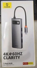 Baseus 7-Port USB-C Hub 4K@60Hz HDMI PD 100W USB 3.0 SD TF Reader