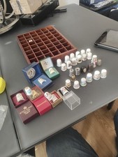 Thimble Collection Job Lot 30+ Peep Hand painted Limoges & Case  Julie M Payne