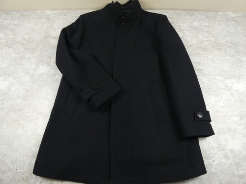 Pronto Uomo Coat Mens Large Black 3 in 1 Remove Quilted Vest Wool Dressy Casual - Picture 2 of 24
