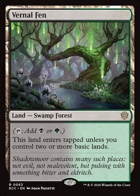 Vernal Fen 63 NM Lorwyn Eclipsed Commander MTG