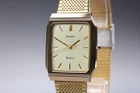 Vintage 1990 [N MINT] SEIKO Dolce 9531-5160 Gold Tank Qz Men's Watch From JAPAN