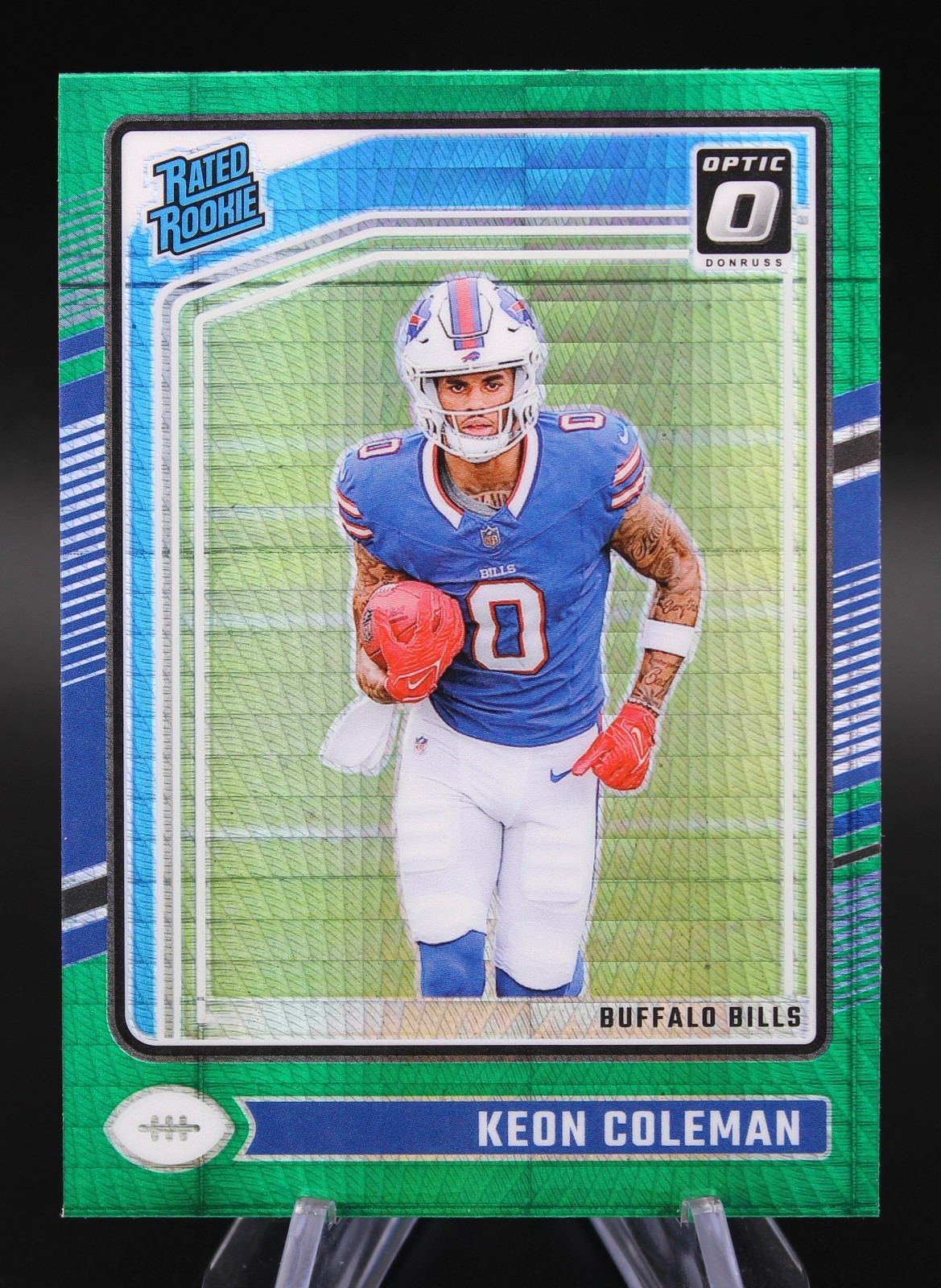 2024 Donruss Optic Keon Coleman Green Hyper Rated Rookie #263 Bills