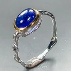Top color gem Blue Sapphire Ring 925 Sterling Silver Size 7 /R466342