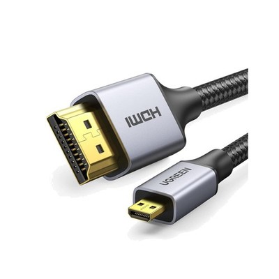 Micro HDMI Kabel 4K auf HDMI 2.0 mit Ethernet - 2m, vergoldet für