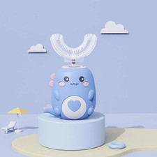 Children U-shaped Electric Toothbrush 360 Degrees Smart Cartoon Kids Brush