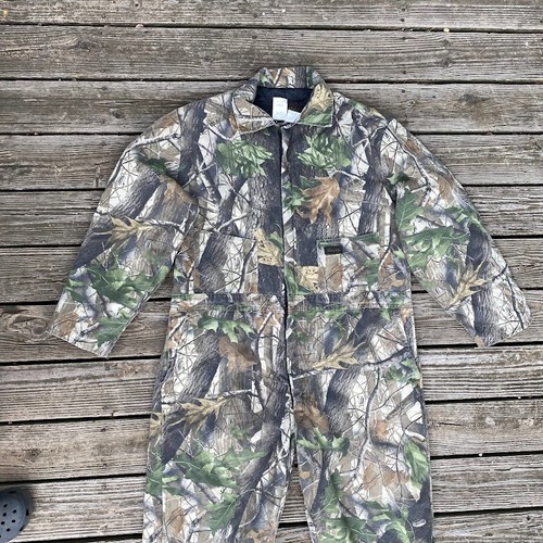 Liberty Rugged Outdoor Gear RealTree Hardwood Camo Hunting Coveralls Men 3XL VTG - Picture 2 of 14
