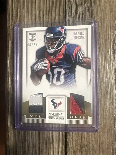 2013 Panini National Treasure Texans DeAndre Hopkins Rookie Event-Used Patch /25