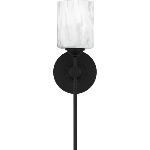 Matte Black One Light Wall Sconce from the Aria Collection - Picture 3 of 5