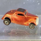 VTG Mattel Hot Wheels Redline Classi 36 Ford Coupe Color Metallic Burnt Orange