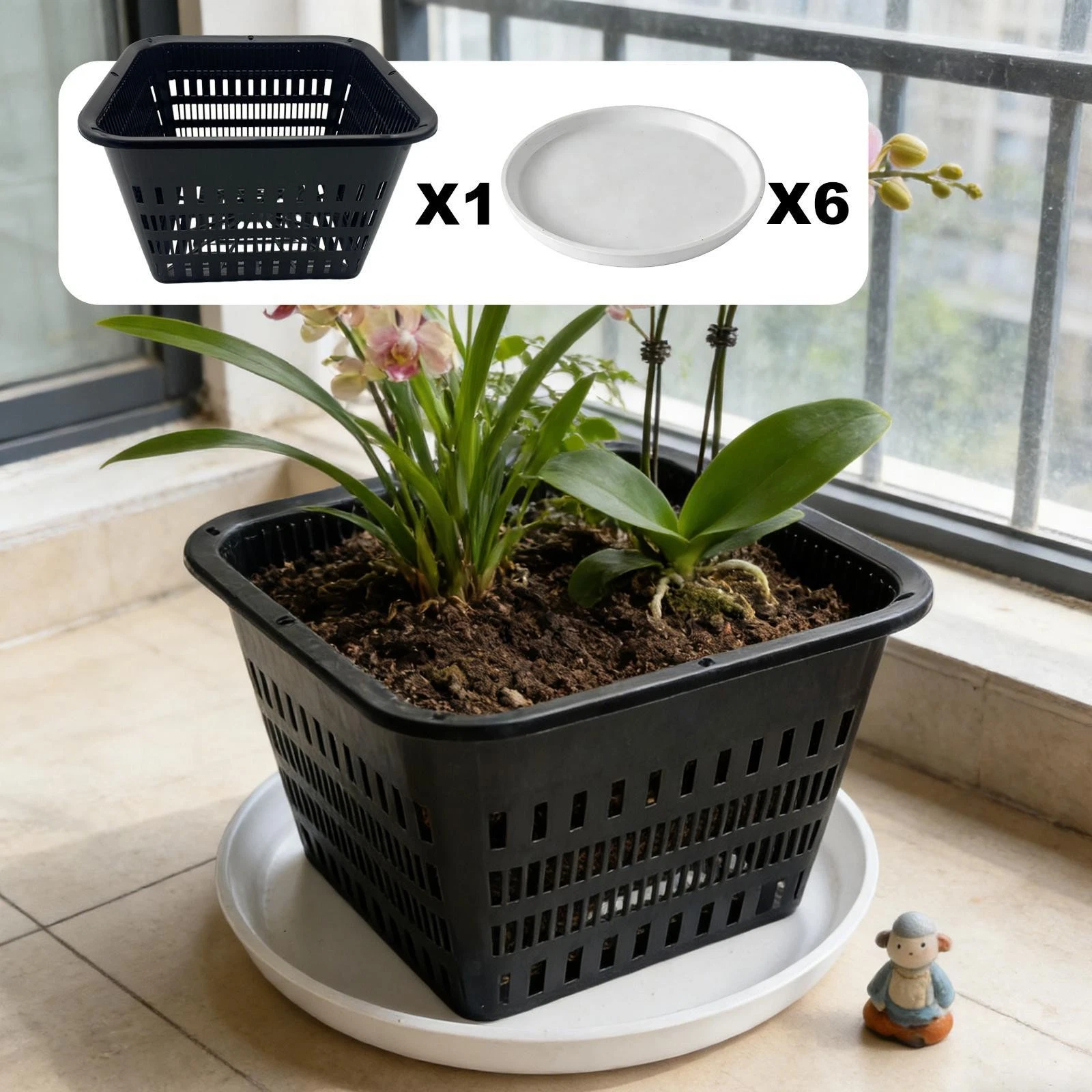 Orchids Pot Control Reusable Orchids Growing Outdoor Gardening Cup Pot