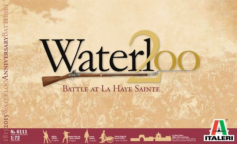 ✅ITALERI 6111 - Scala 1:72 WATERLOO (200years) BATTLE AT LA HAYE SAINTE - BATTLE - Immagine 2 di 4