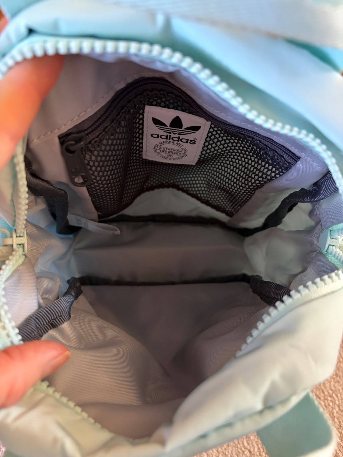 Adidas Convertible Mini Micro Backpack Purse in L… - image 21