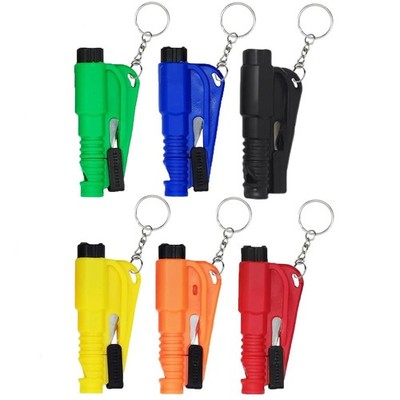 FLOWERTEEN 6-Pc Car Window Breaker & Seatbelt Cutter Emergency Escape Tool Kit
