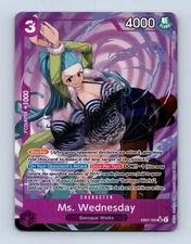 Ms. Wednesday Alternate Art Extra Booster: Memorial Collection EB01-034