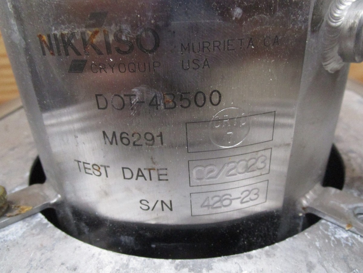 Nikkiso Cryoquip Liquid Cryogen Sampler 184819-001 TTU-131/E.MIL-S