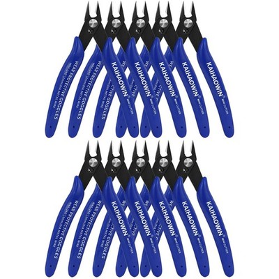 Small Wire Cutters 10 Pack- 170 Wire Flush Cutters Wire Clippers Nippers Clea...