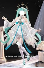 Hatsune Miku Angel Cosplay Costume Size M/L Custom Options Used Japan