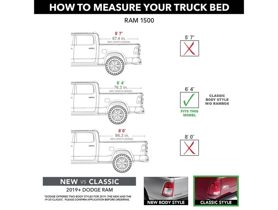 Truxedo Pro X15 Soft Roll Up Tonneau Fits 09-24 Ram 1500, 2500, 3500 6'4" Bed - Image 2 of 4