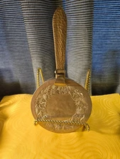 Vintage Hammered Aluminum Lidded Silent Butler Crumb Catcher Ash Butler