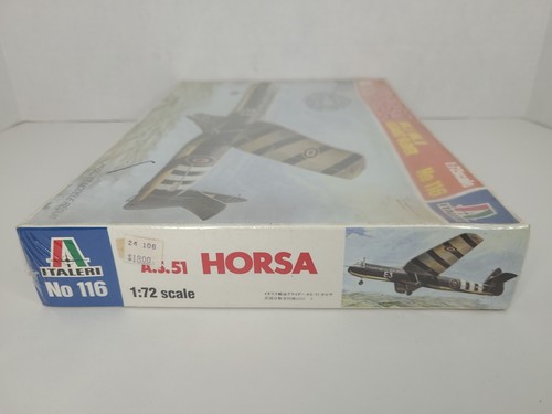 Modellino aliante d'assalto Italeri A.S.51 Horsa MK.1/MK.II #116 scala 1:72 scatola sigillata - Foto 5 di 6