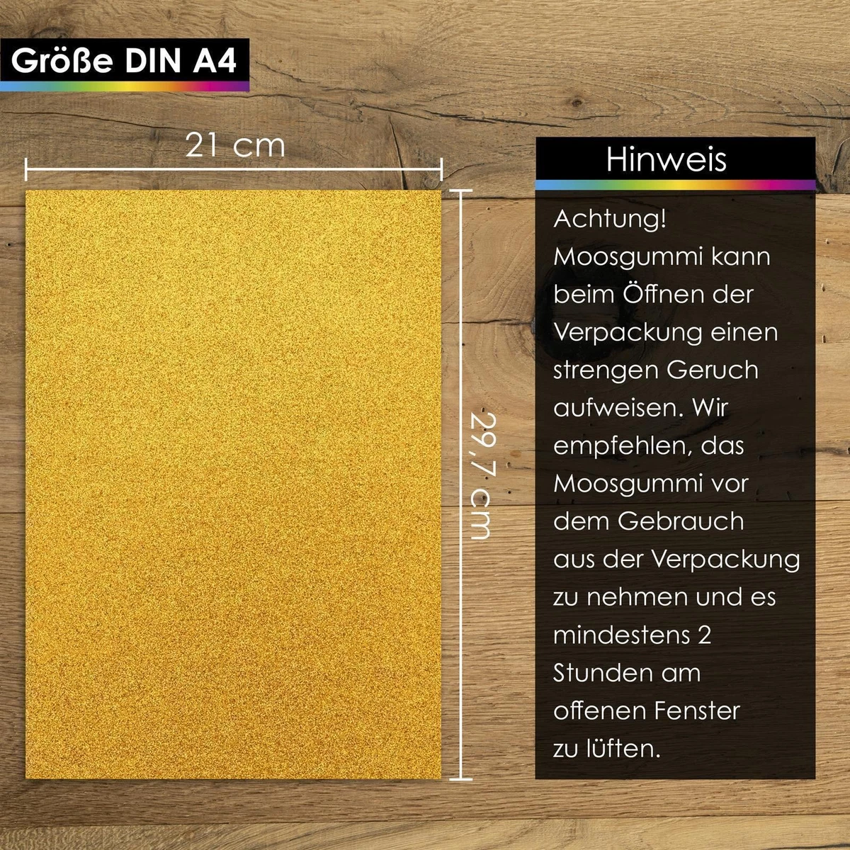 OfficeTree 30 Bögen Glitzer Moosgummi 2mm - 15 Farben - Moosgummi Platten A4