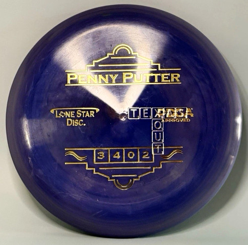 Lone Star Disc Penny Putter – Premium Plastic – 173g – 3 4 0 2 – Blue — Blue, Star, 173g. Exact item photographed by BlueJayDG.