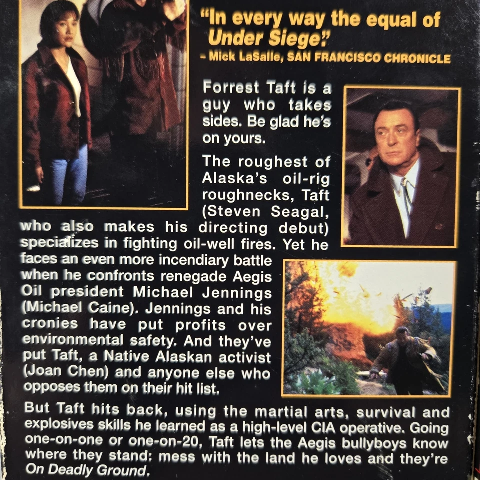 Steven Seagal VHS Lot of 6 Action Movies Fire Down Below Under Siege Deadly - Image 4 of 4