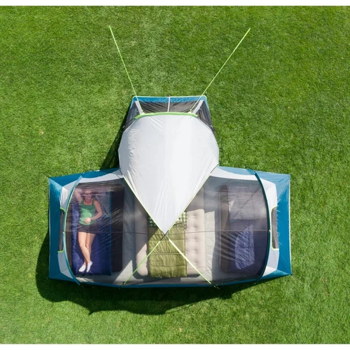 10-Person Modified Dome Tent w/ Screen Porch, Family Camping Tent - Picture 3 of 13