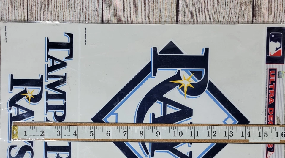 Tampa Bay Rays 10" x 10" + 10"x4" Truck Car Auto Window Die Cut Decal New - Image 3 of 3